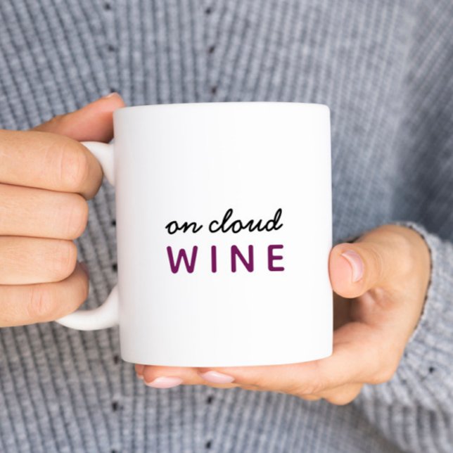 On Cloud Wine Pun Mug (Creator Uploaded)