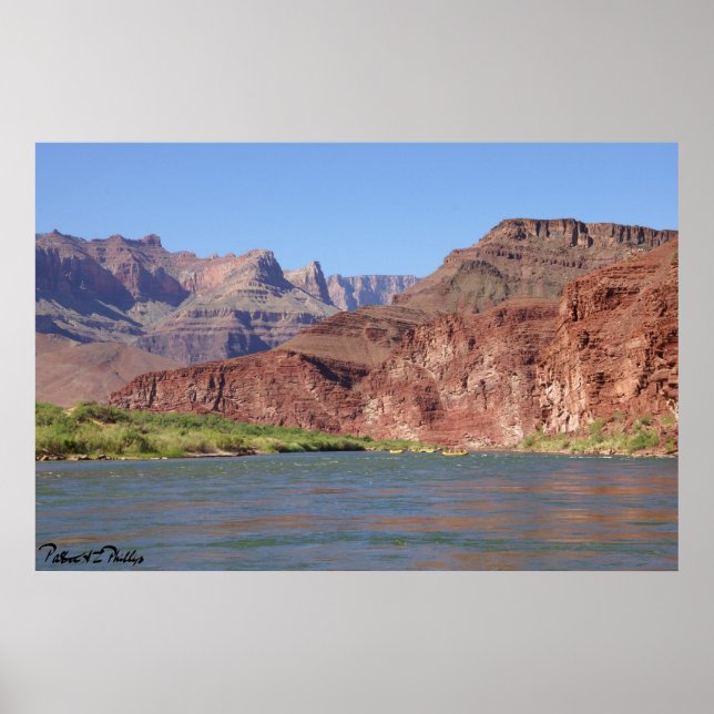 On Colorado River at Grand Canyon Photograph Poster (Front)