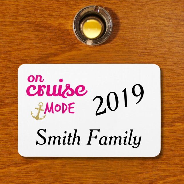 On Cruise Mode Monogram Cabin Door Magnet (Creator Uploaded)