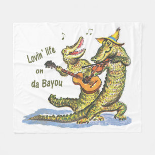 On da Bayou Fleece Blanket