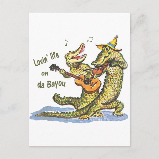 On da Bayou Postcard (Front)