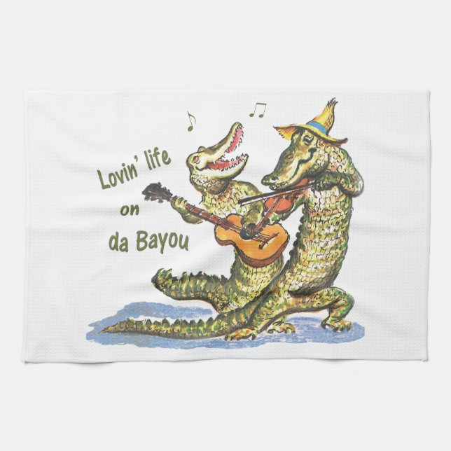 On da Bayou Tea Towel (Horizontal)
