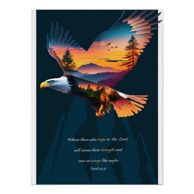 On Eagles Wings Poster (Front)