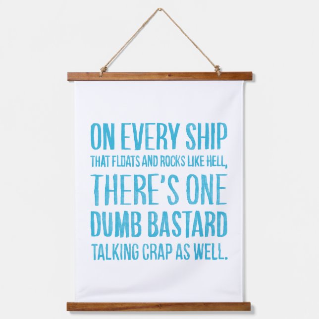 On Every Ship Hanging Tapestry (Front)