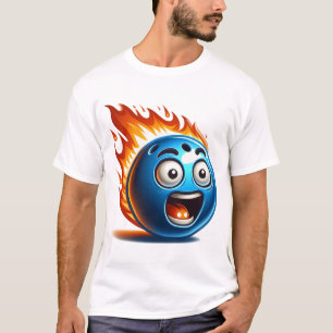 On Fire Bowling Ball T-Shirt