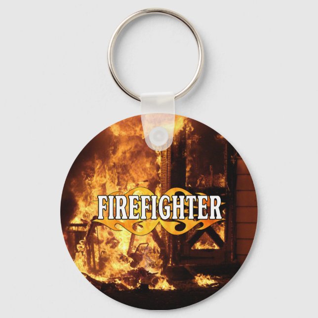 On Fire Key Ring (Front)