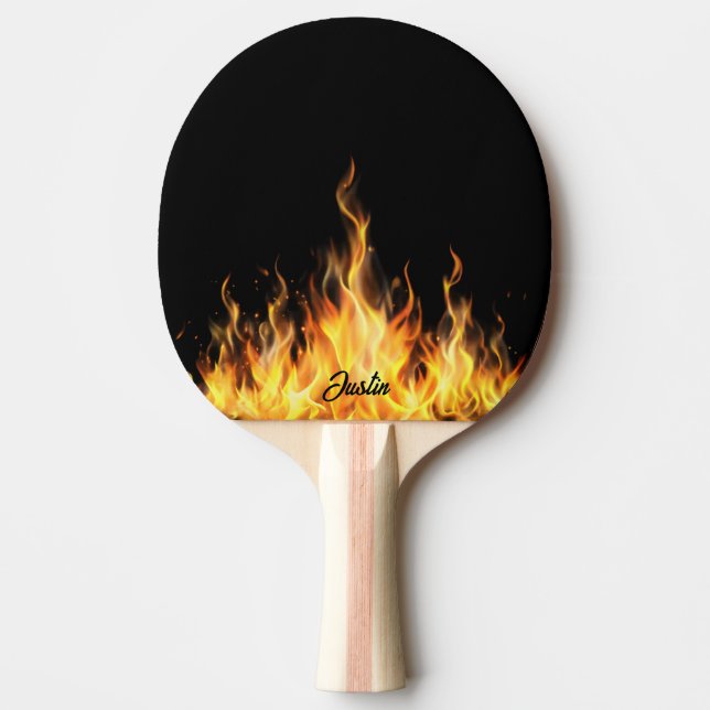 On Fire Personalised  Ping Pong Paddle (Front)