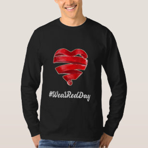 On Fridays We Wear Red For Heart Health For Women T-Shirt