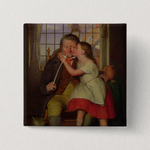 On Grandfather's Knee 15 Cm Square Badge