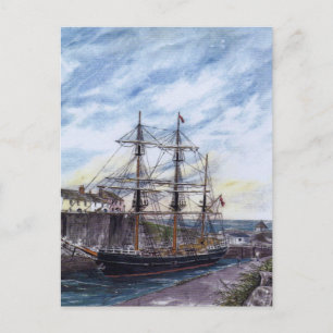 'On Her Own' Postcard