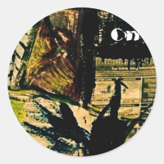 ON HOLD CLASSIC ROUND STICKER