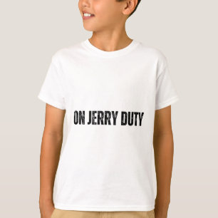 On Jerry Duty Skis Funny Skiing Joke Mountain Humo T-Shirt