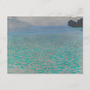 On Lake Attersee by Gustav Klimt, Vintage Fine Art Postcard
