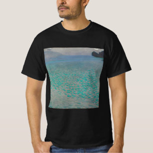 On Lake Attersee by Gustav Klimt, Vintage Fine Art T-Shirt