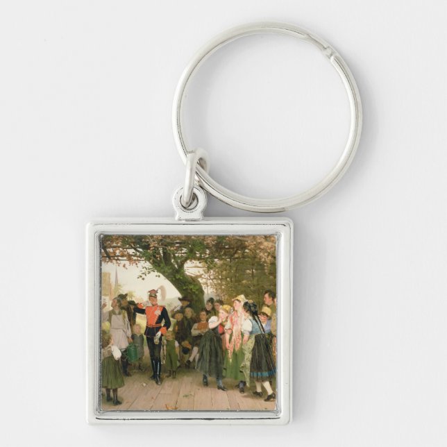 On Leave, 1883 Key Ring (Front)