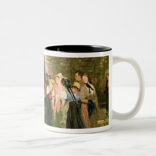 On Leave, 1883 Two-Tone Coffee Mug (Right)