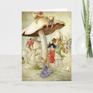 'On Mushroom Hill' Birthday Card