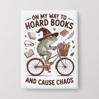 On My Way To Hoard Books And Cause Chos Frog Funny