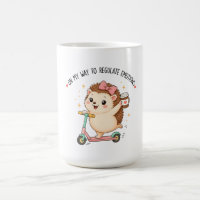 On My Way To Regulate Emotions Funny Hedgehog