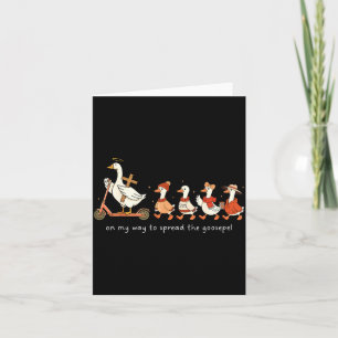 On My Way To Spread The Goosepel Funny Christian F Card