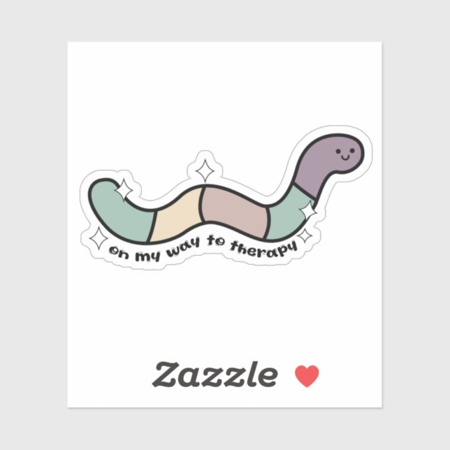 On My Way to Therapy funny .Snarky decal, therapy (Sheet)
