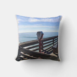 On Newport Pier, Newport Beach, California Cushion