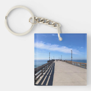 On Newport Pier, Newport Beach, California Key Ring