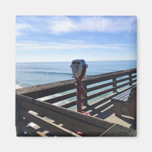 On Newport Pier, Newport Beach, California Magnet