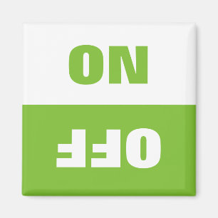On Off Dishwasher in use sign fridge magnet