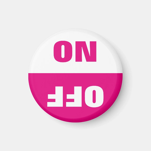 On Off Dishwasher in use sign fridge magnets (Front)