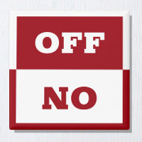 On / Off sign, In use switch sign / dishwasher Mag