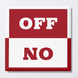 On / Off sign, In use switch sign / dishwasher Mag Magnet