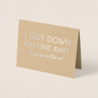 On One Knee - Funny Groomsman Bro Proposal