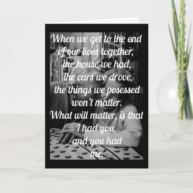 ON OUR **30th WEDDING ANNIVERSARY WITH LOVE  Card (Front)