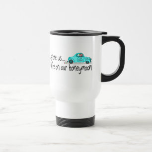 On Our Honeymoon Ignore Us Travel Mug