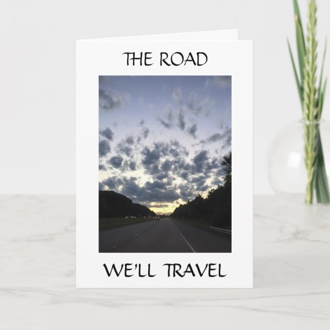ON OUR WEDDING DAY-THE ROAD WE'LL TRAVEL CARD (Front)
