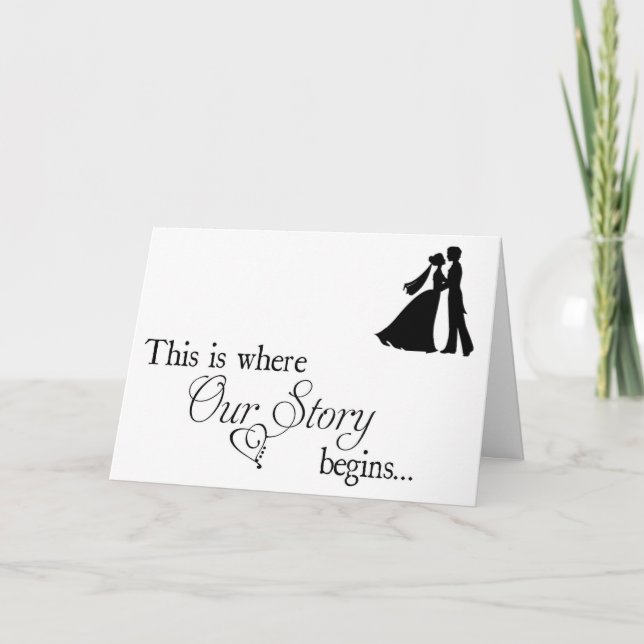 *ON OUR WEDDING DAY** to BRIDE OR GROOM Card (Front)