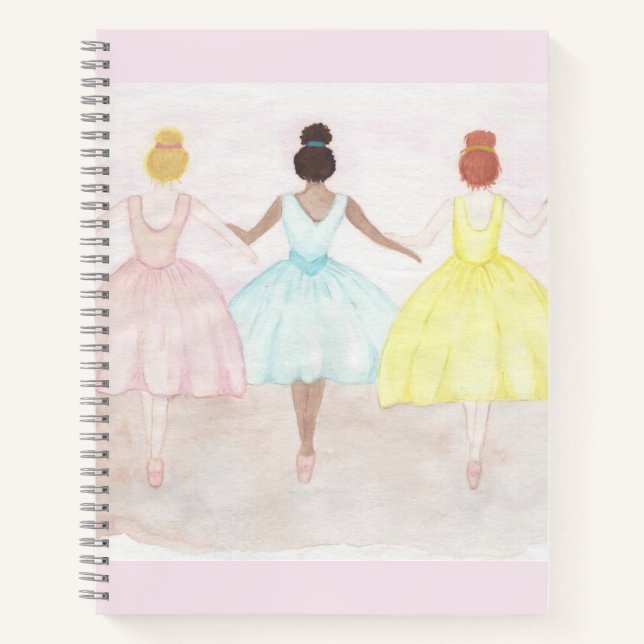 On Point Ballet Dancers Notebook (Front)
