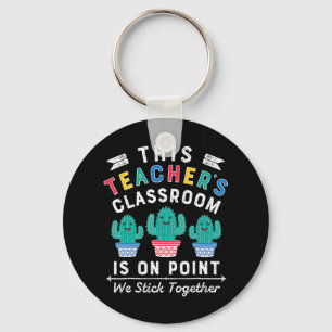 On Point We Stick Together Fun Back to School Teac Key Ring