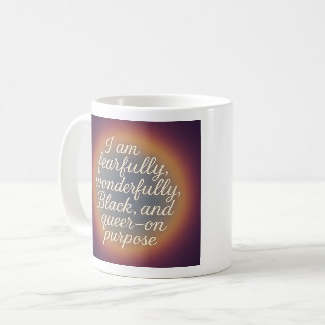 On Purpose: Black, Queer, and Divine Coffee Mug (Front Left)