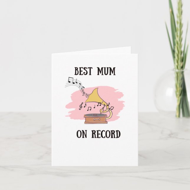On Record Heartfelt Mother's Day Card (Front)