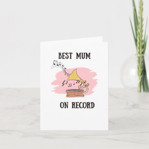 On Record Heartfelt Mother's Day Card