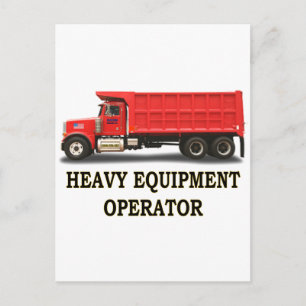 ON ROAD DUMP TRUCK POSTCARD