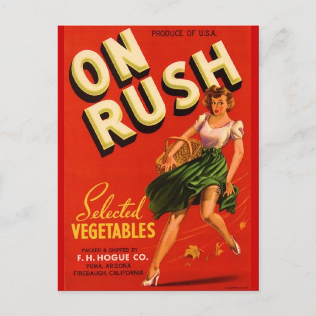 On Rush Postcard (Front)