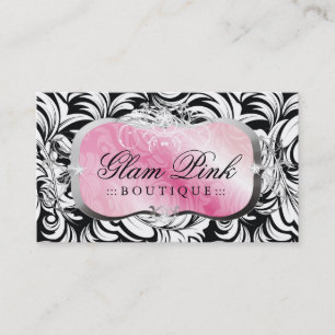 On Sale! 311 Lavish Pink Platter Silver Business Card