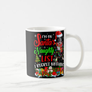 On Santas Naughty List Xmas Boxer Coffee Mug