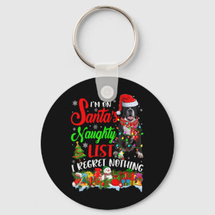 On Santas Naughty List Xmas Boxer Key Ring