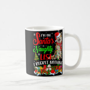 On Santas Naughty List Xmas Shiba Inu Coffee Mug