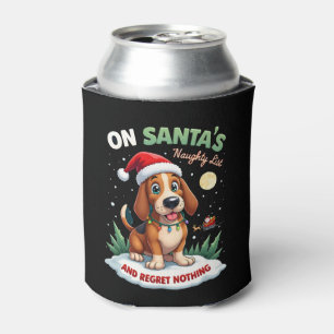 On Santa's Xmas Naughty List Regret Nothing Basset Can Cooler