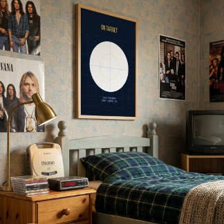 On Target — 90s Maximalist Poster | Retro Bedroom